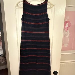 Ralph Lauren Navy and Red Striped Dress